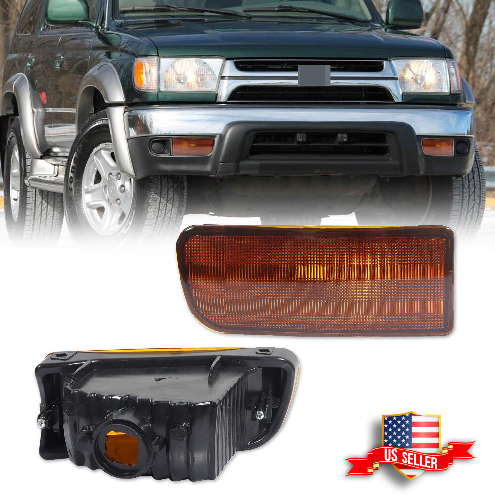 Front Bumper Turn Signal Lights For 1999-2002 Toyota 4Runner Amber