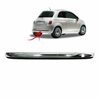 Fiat 500 C Von 2009 Al 2015 Leiste StoßStange Hinten Chrom Profil Schwarz