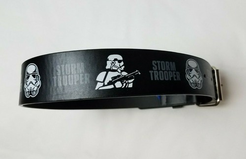 Boys Star Wars Black Faux Leather Storm troopers Belt Size S/M, M/L - Picture 3 of 3