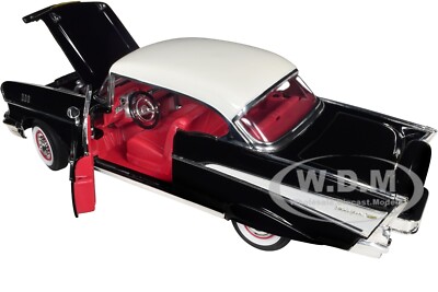 1957 CHEVROLET BEL AIR HARDTOP BLACK 1/18 DIECAST MODEL BY