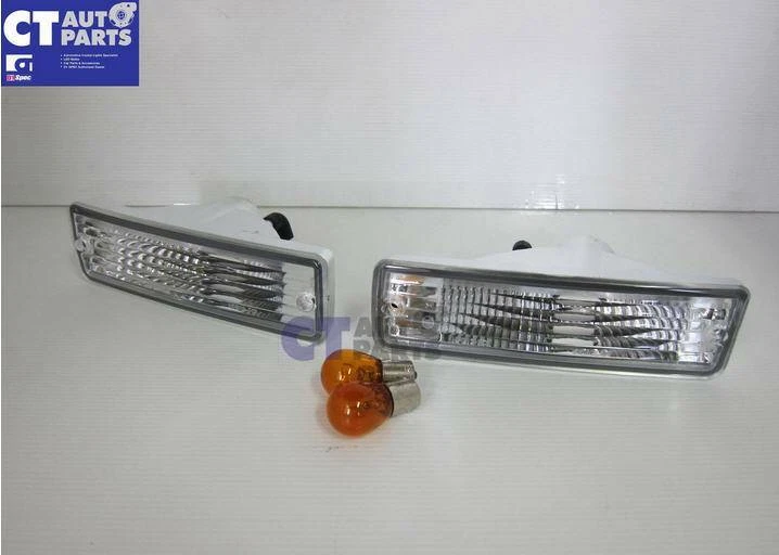 Clear Front Bumper Indicator signal light for Nissan S13 Silvia SR20 DET CA18DET - Image 2 of 4