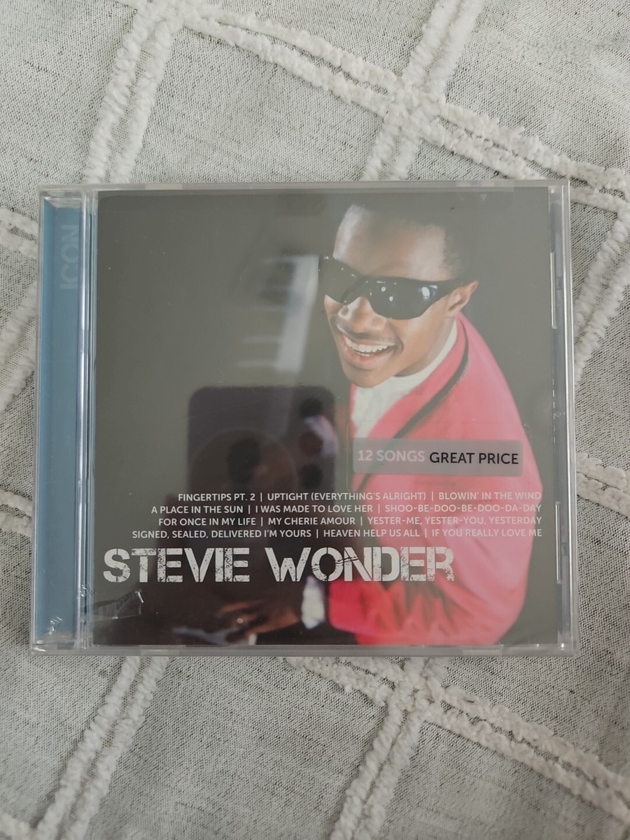 Stevie Wonder Icon Stevie Wonder CD 12 Songs SEALED NEW Free