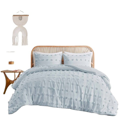 Trapunta Letto Singolo/XL Intelligent Design Olivia, Set Da 4 Pezzi, Blu, Con Federa E Cuscini Decorativi, Morbido E Lavabile