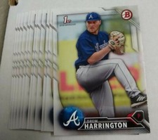 12 2016 Bowman Draft DREW HARRINGTON card lot ATLANTA BRAVES Baseball #37