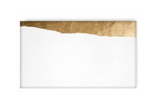 Quadro dipinto a mano su tela intelaiato Gold series16 colore oro astratto 90x40