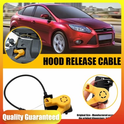 For 2012-2018 Ford Hood Focus Latch Release Pull Handle Cable Lever BM5116A770AC