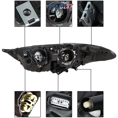 For Ford Fusion 2017-2019 Headlight Halogen With LED DRL Driver & Passenger Side - Bild 4 von 12