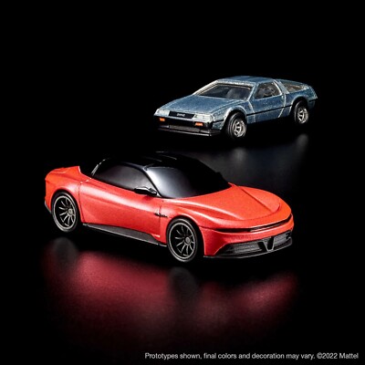 HOT WHEELS X DELOREAN DMC-12 & ALPHA5 COLLECTOR SET   CROSS-POSTED   SOLD OUT