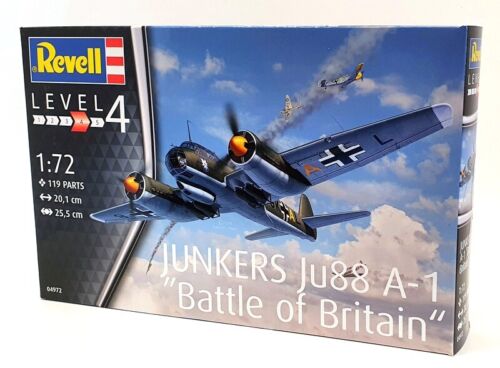 Kit modèle d'avion Revell échelle 1/72 04972 - Junkers Ju88 A-1 bataille d'Angleterre - Photo 1/5