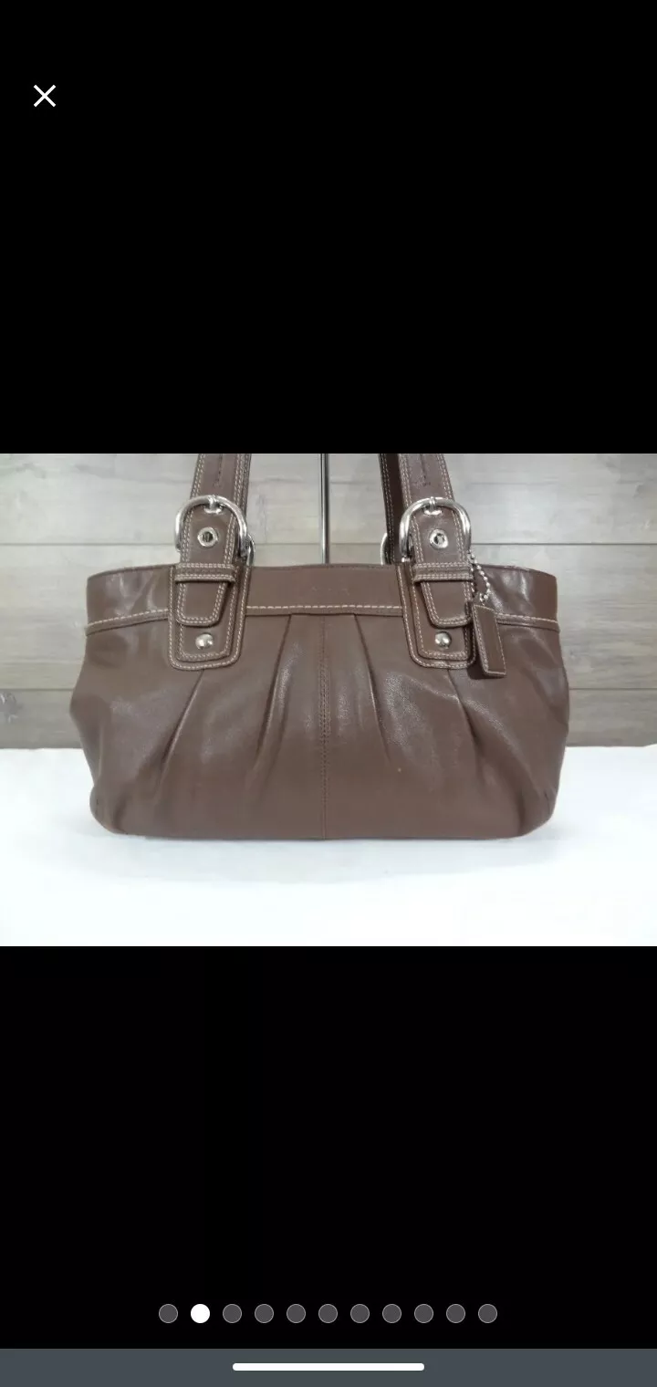Sac fourre tout Coach F13732 Soho marron châtain