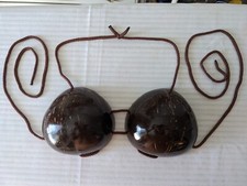Hawaiian Coconut Shell Dance Costume Bra Hula Tahitian Island LUAU SHOW 32/34B