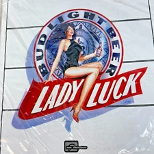 Vintage Budweiser Bud Light Lady Luck PinUp Inflatable Big Rig Semi Truck New