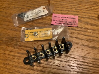 Vintage Aircraft Large Terminal Block 1960s 5 point fitting + 2 pk bolts (A1)