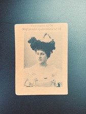 RARE MEXICAN PESQUERA CIGAR CARD - FOTOTIPIA #78  - MADAME SCHORALEE