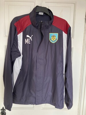 Puma Burnley FC Player Worn Micah Evans (ME) 2013/14 Jacke -- Large - Neuwertig
