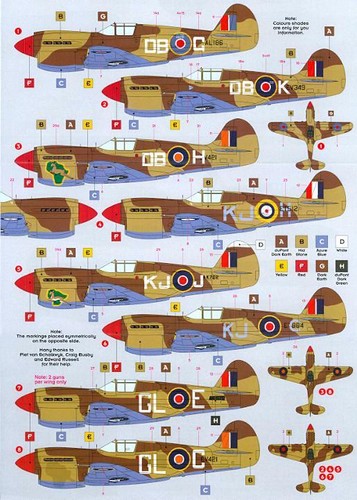 DK Decals 1/72 CURTISS KITTYHAWK Mk.I SAAF Over the Western Desert 1942-1943 - Picture 3 of 4