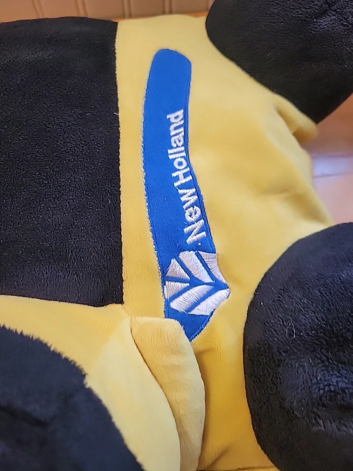 New Holland Anthropomorphic Combine Yellow Pillow Pet Rare EUC Farm Plush Pillow - Image 3 of 4