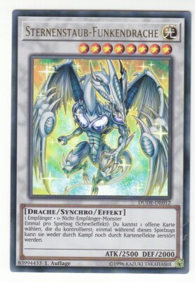 Yu-GI-OH Sternenstaub Funkendrache Ultra Rare DUDE-DE012 NEU!