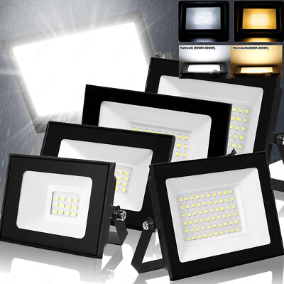 LED Fluter Außen Strahler Scheinwerfer DE 10W 20W 30W 50W 100W 200W 300W 500Watt