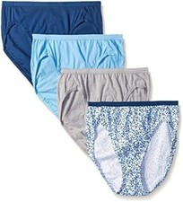 908W2 Hanes 40KUC6 Ultimate Cotton Cool Comfort Briefs 6/M Blues NWD 