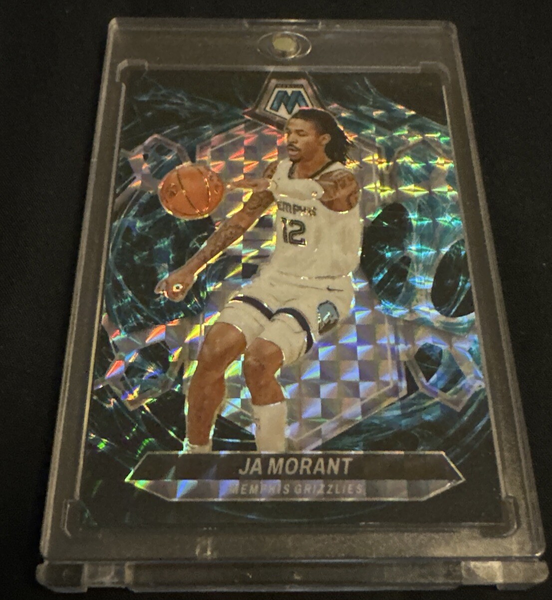 Ja Morant 2023-24 Panini Mosaic Genesis SSP Prizm #127 Memphis Grizzlies