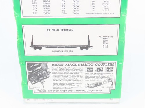 N Kadee Micro-Trains 54012 BN Burlington Northern 56' Flatcar 6 pack Sealed - Picture 17 of 18