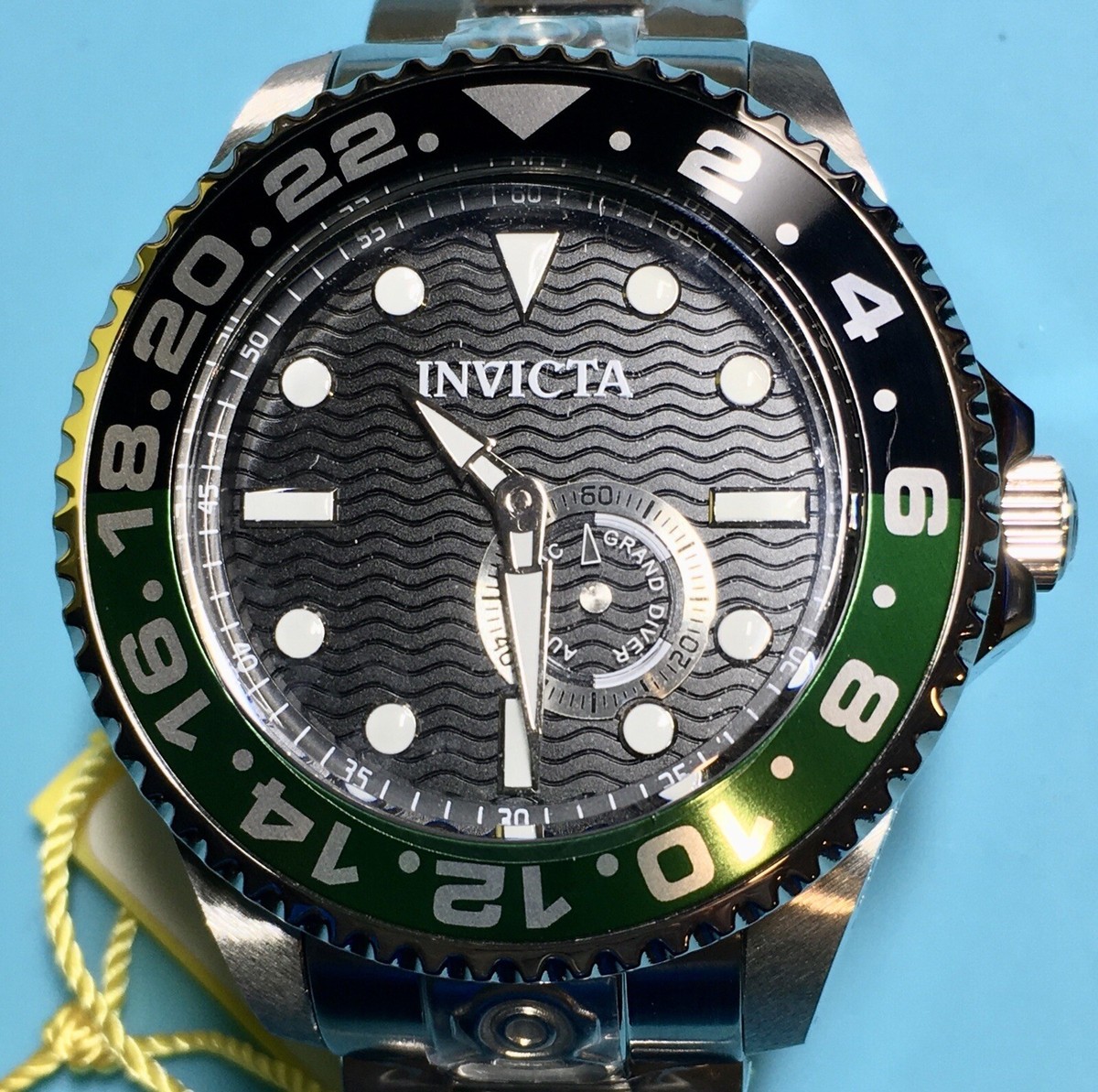 訳ありINVICTA Grand Diver 自動巻き時計　おまけ付き New Invicta Men's 47mm Grand Diver JAPAN AUTOMATIC Black