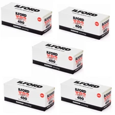 5 Rolls Ilford XP2 Super 400 120 Black & White Negative Film FRESH DATE 
