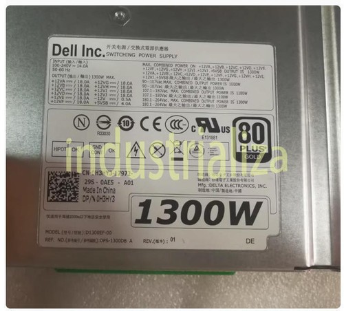 1PCS Used DELL D1300EF-00 1300w server PSU T3600 T3610 T5600 T5610 T7600 T7610