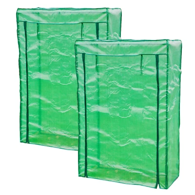 KCT 2 PACK MINI GREEN HOUSE SMALL GROW COMPACT WATERPROOF FOR TOMATO PLANT PVC