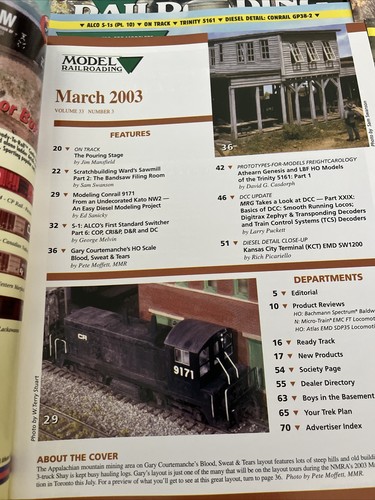 Model Railroading Magazine 2003 COMPLETE YEAR (12 Issues) - Picture 4 of 10