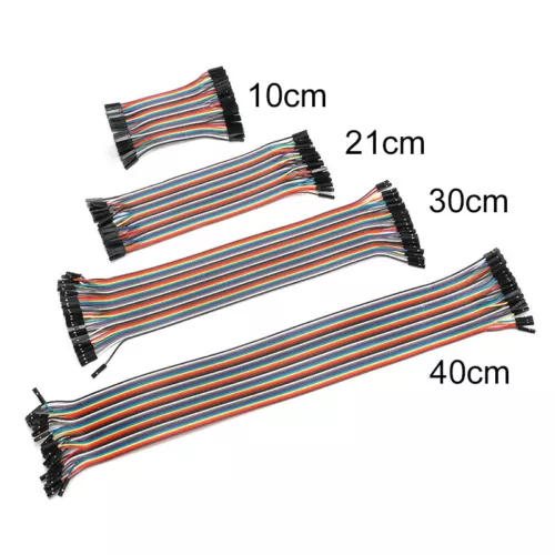 40 Jumper Kable Breadboard Sprungdrähte Flachbandkabel Steckbrücke 10/21/30/40cm