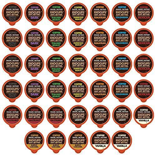 EKOCUPS Organic Fair Trade Coffee Pods 