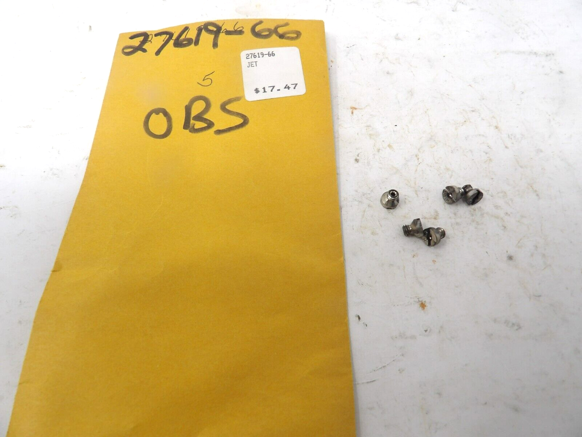 NEW OEM Harley-Davidson Main Fuel Jet 27619-66 NOS for sale