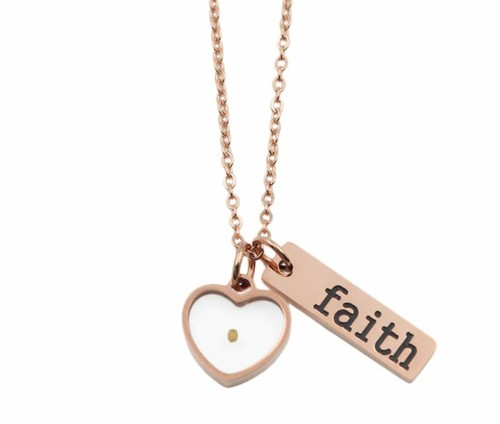 20 Bible Rose Gold Christian Heart 