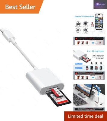 USB C SD Kartenleser Adapter mit zwei Steckplätzen - High-Speed Plug & Play