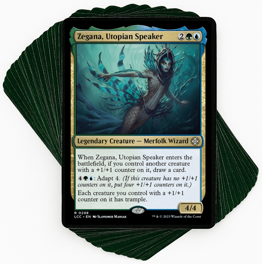 Custom Commander Deck*** Zegana, Utopian Speaker - Merfolk - EDH