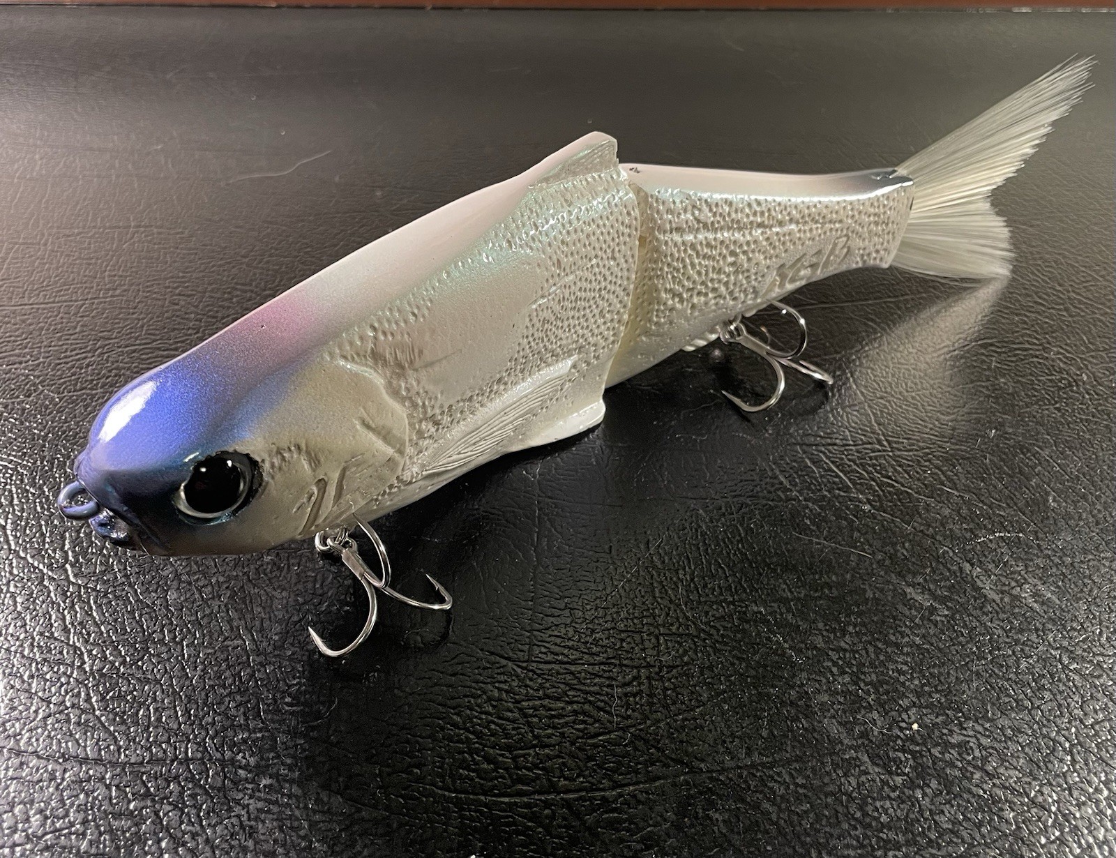 New KGB 11” King Swimbait - White - Image 3