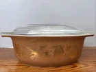 Vintage Pyrex Early American Casserole Dish 043 1.5 Quart W Lid
