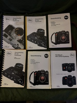 Konvolut an originalen Leica gesamtkatalog , Collector's , LHSA Viewfinder .