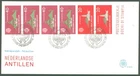 Colonies D97 Netherlands Antilles 1977 FDC 6v Palace Monument