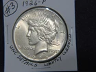 1926 Peace dollar with Unc details # 3