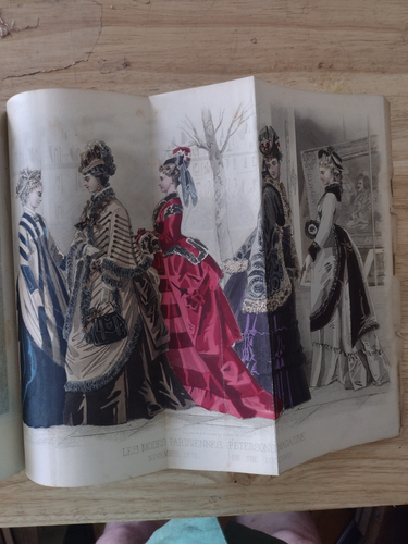 PETERSON'S MAGAZINE COMPLETE YEAR 1875 GTRAT COLOR FASHION ILLUSTRATIONS - Picture 6 of 6