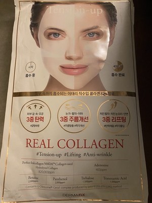 New Dermafix 8-Pack Perfect Real Performance Real Collagen Mask Lifting K-Beauty