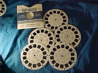 5 1956 VIEW MASTER Reels BATTLE Of THE MONSTERS DINOSAURS