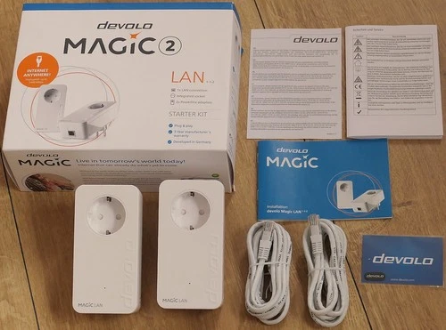 Devolo 8413 Magic 2 LAN Starter Kit, LAN Powerline Adapter, bis 2.400 Mbit/s OVP