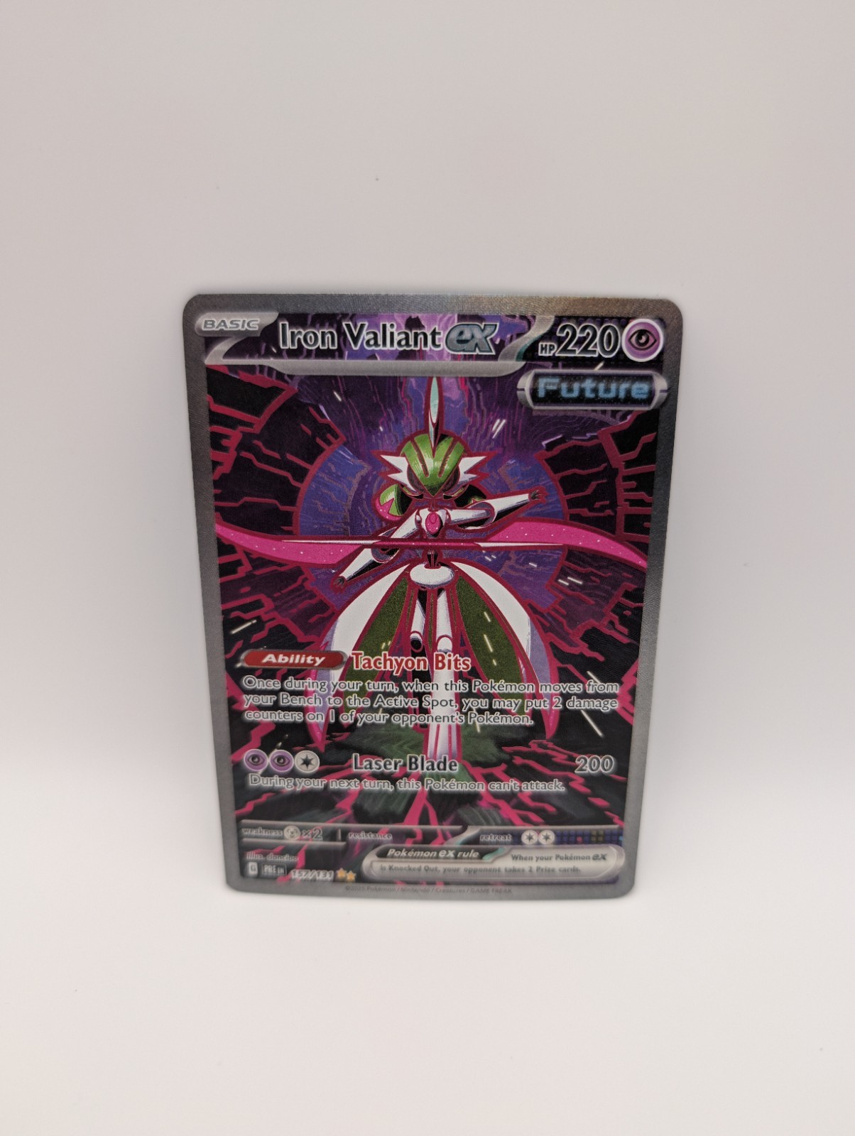 Iron Valiant ex 157/131 Pokemon TCG Prismatic Evolutions SIR Illustration Card