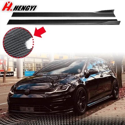 Universal Carbon Fiber Optik Seitenschweller Ansatz für  Golf MK 6 7 GTI GTD R