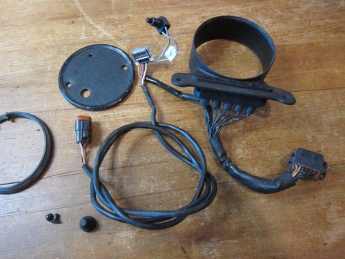 1999-2003 OEM Harley Sportster Speedometer Mount Bracket Wiring Indicator Lights
