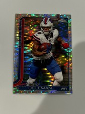 Keon Coleman 2025 Topps Chrome Football #30 Pulsar Refractor  Buffalo Bills